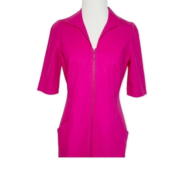 Lafayette 148 Metropolitan Stretch Larissa Dress in Fuscia Size 2 N15 - Picture 6 of 14